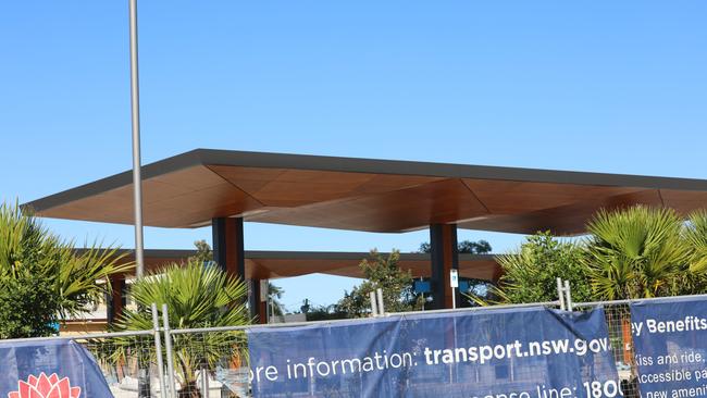 The new Byron bus interchange nearing completion on April 20, 2021. Picture: Liana Boss