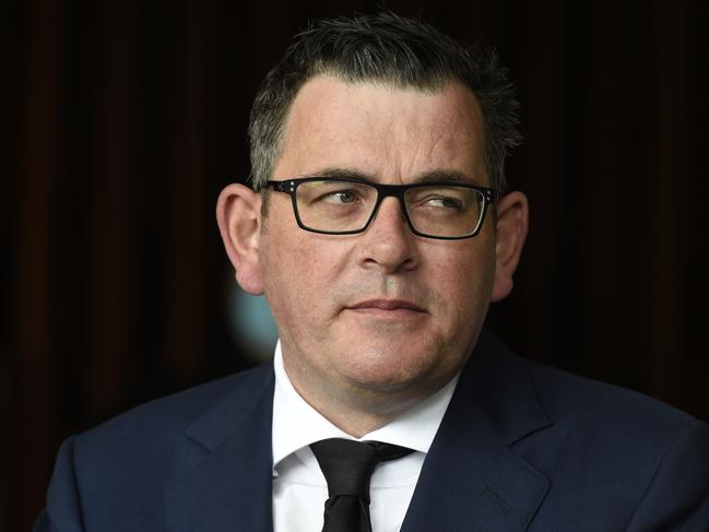 MELBOURNE, AUSTRALIA - NewsWire Photos NOVEMBER 16, 2021: Victorian Premier Daniel Andrews speaks to the media at Parliament House in Melbourne. Picture: NCA NewsWire / Andrew Henshaw