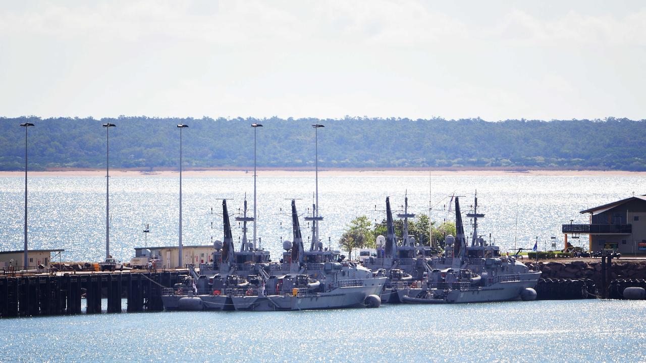 HMAS Coonawarra at Larrakeyah Barracks in Darwin is not part of the land leaded to Darwin. Picture: Justin Kennedy