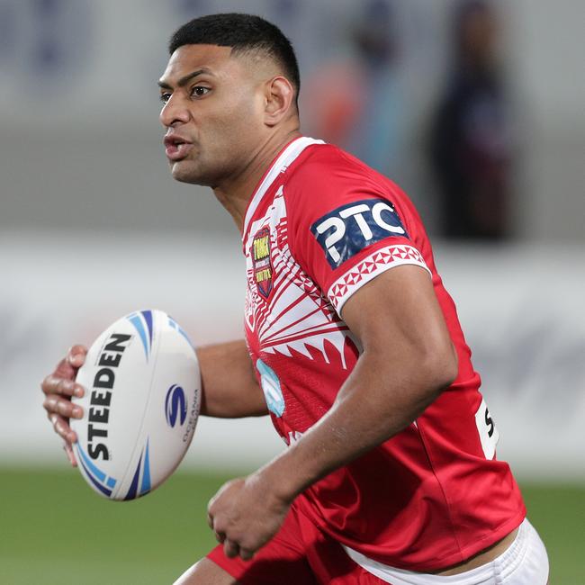 Daniel Tupou playing for Tonga.