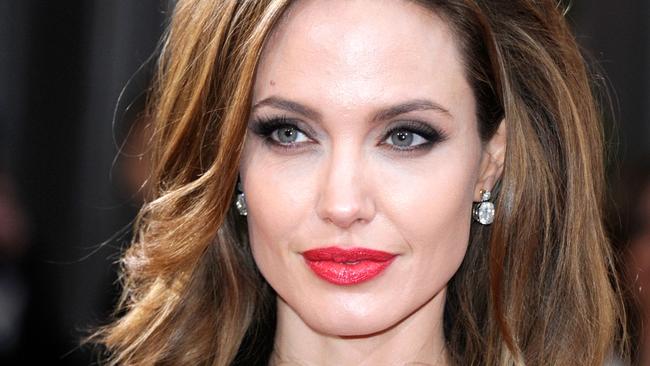 HOLLYWOOD, CA - FEBRUARY 26:  Actress Angelina Jolie arrives at the 84th Annual Academy Awards held at the Hollywood & Highland Center on February 26, 2012 in Hollywood, California.  (Photo by Ethan Miller/Getty Images)