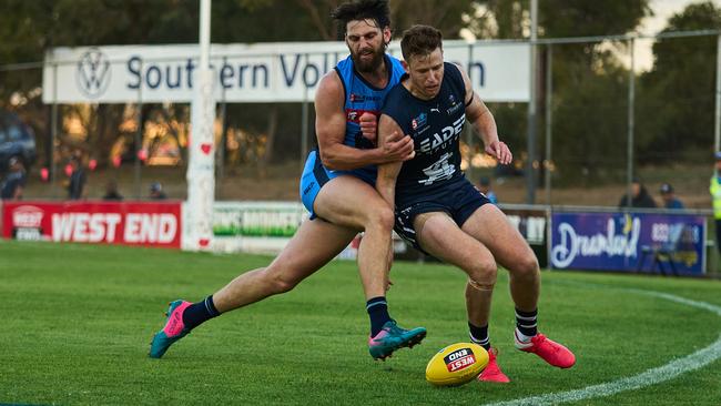 Former South Adelaide player Ben Haren booted 10 goals against St Pauls OS for Lockleys. Picture: Matt Loxton