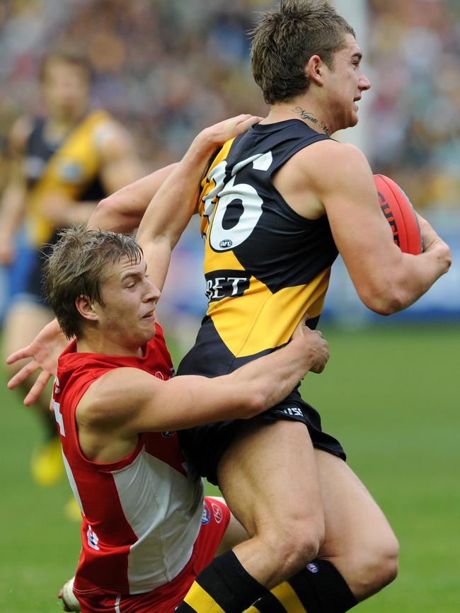 Dustin Martin hadn’t perfected the don’t argue in his first season.