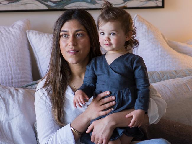 Bianca Ludowyke and 1-year-old baby Isla, who were infected with Buruli Ulcers.The Mornington Peninsula continues to be affected by the spread of the mysterious Buruli Ulcer, with infected patients continuing to be reported with greater numbers than the year before.Photo by Paul JeffersThe Australian11 Oct 2018