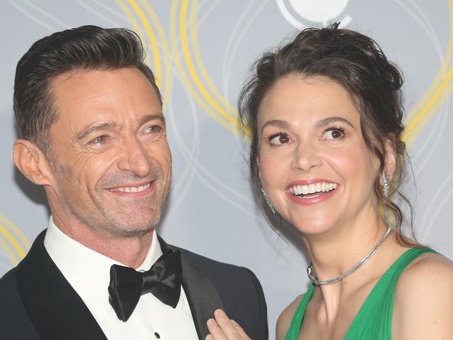 NEW YORK, NEW YORK - JUNE 12:  Hugh Jackman and Sutton Foster attend 75th Annual Tony Awards at Radio City Music Hall on June 12, 2022 in New York City. (Photo by Bruce Glikas/FilmMagic)