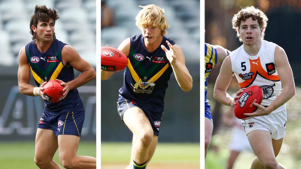 AFL Draft Power Rankings: Josh Rachele, Jason Horne-Francis and Zac Taylor.