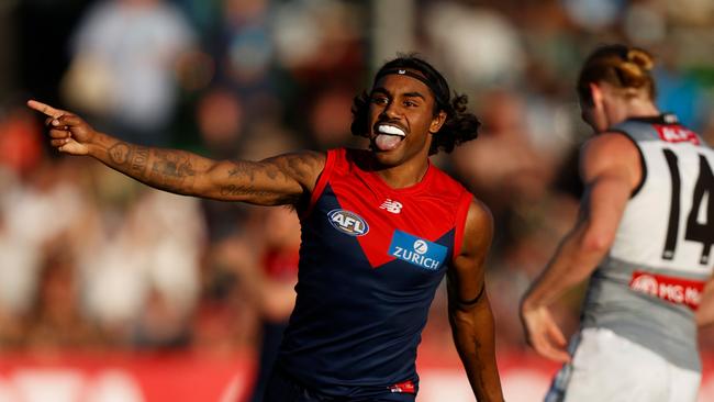 Kysaiah Pickett lights up Traeger Park. Picture: Michael Willson/AFL Photos via Getty Images