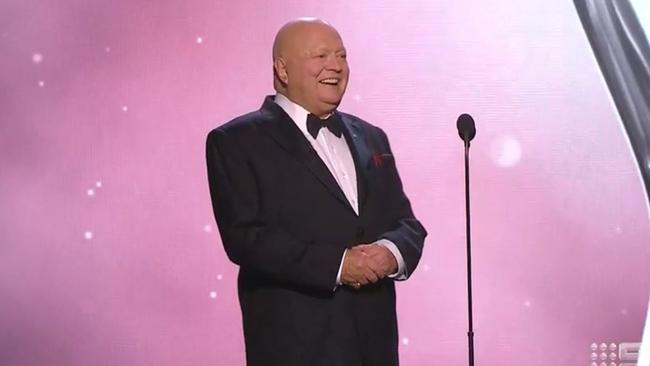 Bert Newton gets a standing ovation. Picture: Channel 9