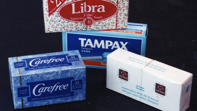 Taxing question: Why do tampons attract the GST? Picture: Supplied