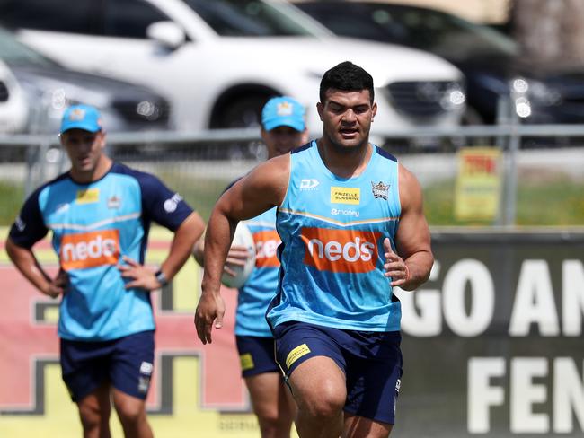 Gold Coast Titans recruit David Fifita. Picture: Nigel Hallett