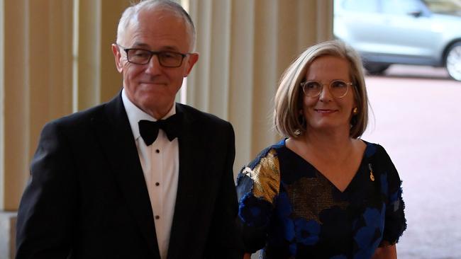 Prime Minister Malcolm Turnbull and his wife Lucy. Picture: Getty Images.