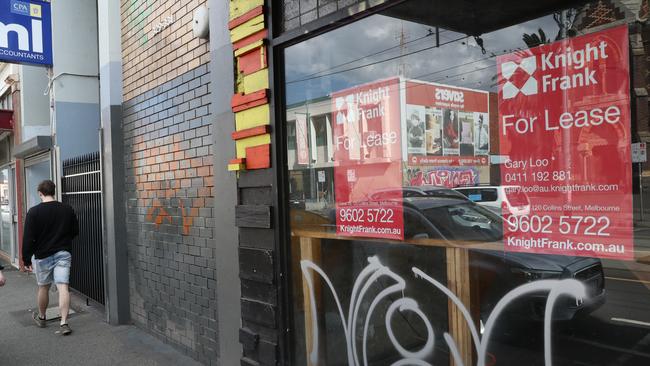 Shops are closing down across the country. Picture: David Crosling.