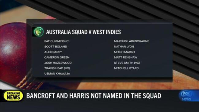 Australia squad announced vs West Indies... Who opens?