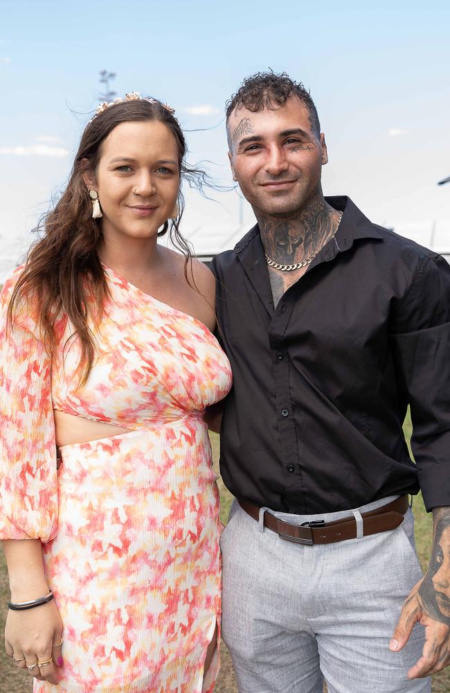 Charlie Tsagaris and Jacqui Dooley at the 2023 Darwin Cup. Picture: Pema Tamang Pakhrin