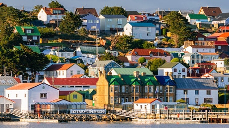 The Falkland Islands take some dedication getting to. Photo: Getty Images.