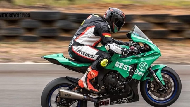 Kyle Maher, 32, is being remembered as a bright and talented young man after he was tragically killed in a motorbike crash at Morgan Park Raceway in Warwick. Picture: contributed