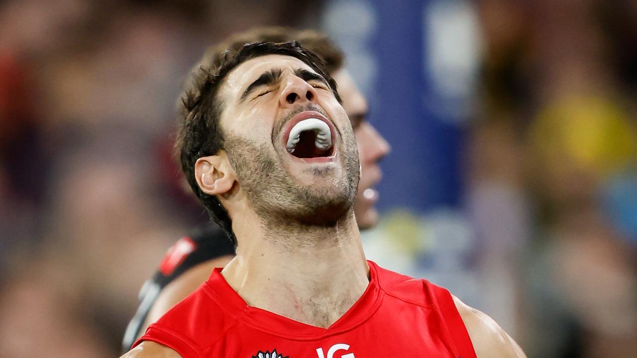 Melbourne star Christian Petracca says he can improve how he deals with hard tags during games after two consecutive tough battles. Picture: Dylan Burns / Getty Images