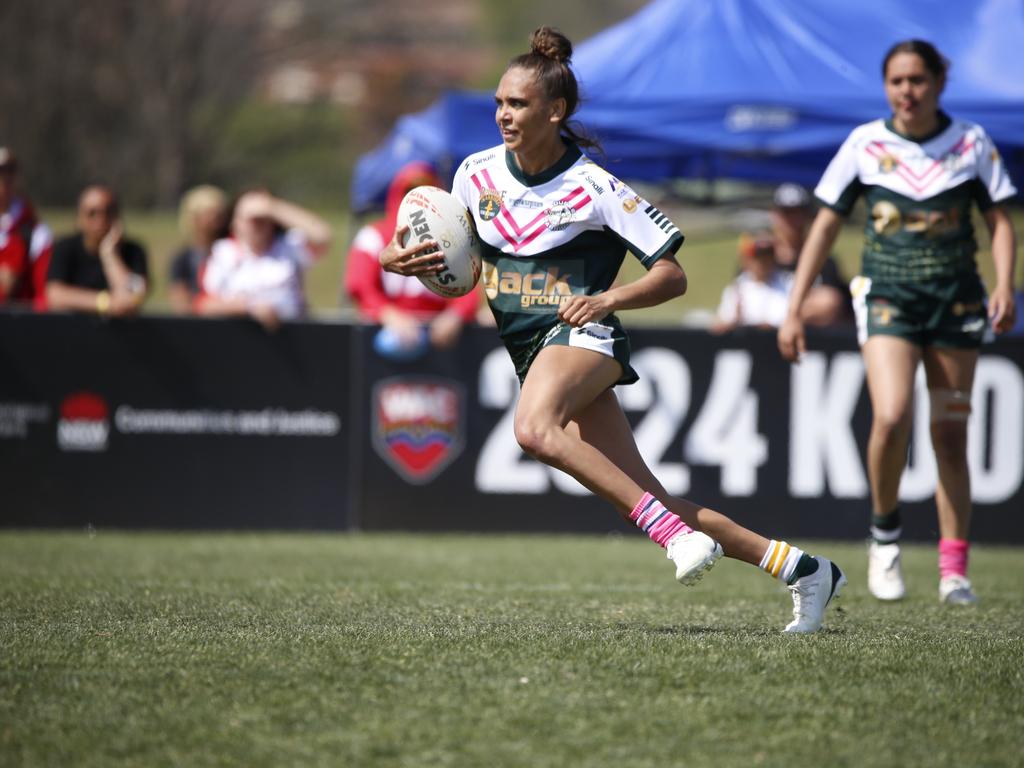 Koori Knockout - Day 4 Womens GF Redfern All Blacks v Bourke Warriors Monday, 7 October 2024 Hereford St, Bathurst NSW 2795, Australia, Picture Warren Gannon Photography