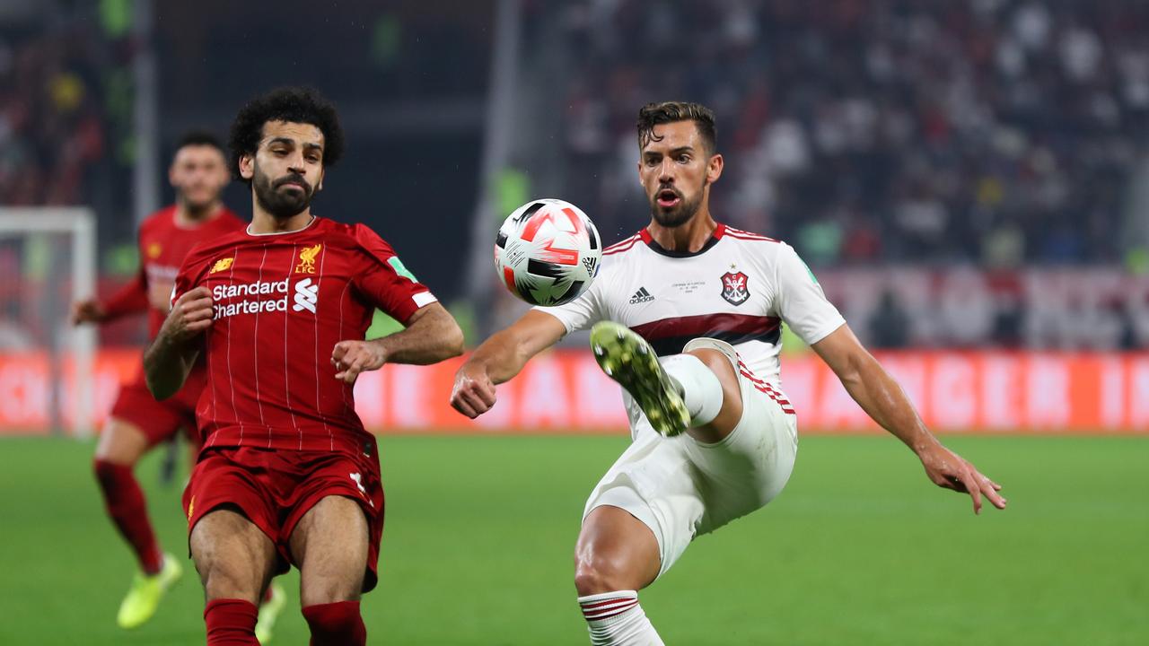 Flamengo’s Pablo Mari against Liverpool in the Club World Cup final.