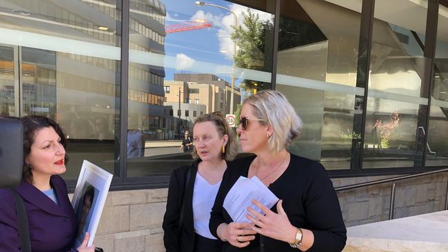 Luca’s mother Michelle Degenhardt outside Newcastle Coroner’s Court.