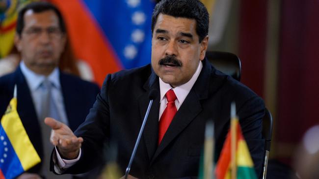 Venezuelan President Nicolas Maduro says his nation must be ready for war. Picture: Federico Parra