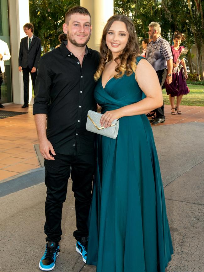 Harrison McEnallay and Katie Wilde at the Carlisle Adventist College year 12 dinner at Mantra, Mackay Harbour.Picture: Michaela Harlow