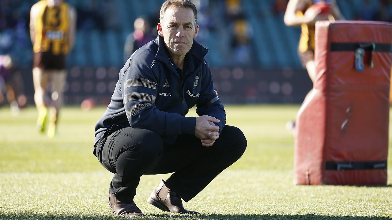 Alastair Clarkson has denied the allegations. Picture: Daniel Pockett/AFL Photos/via Getty Images