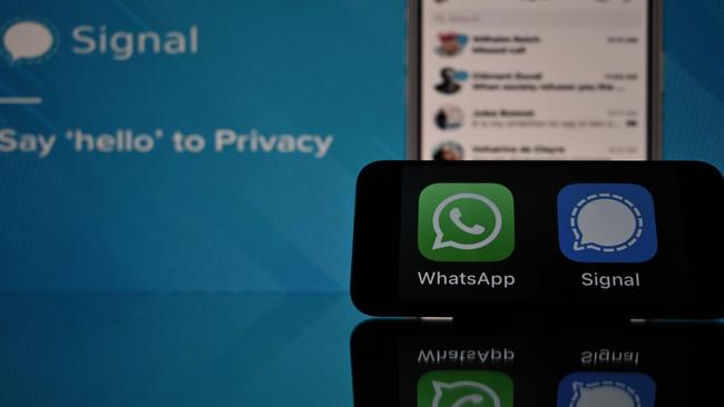 Changes to WhatsApp are encouraging some users to swap to a new messaging platform. Picture: Lionel BONAVENTURE / AFP