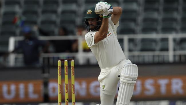 Joe Burns defied the Proteas attack for most of the last session.