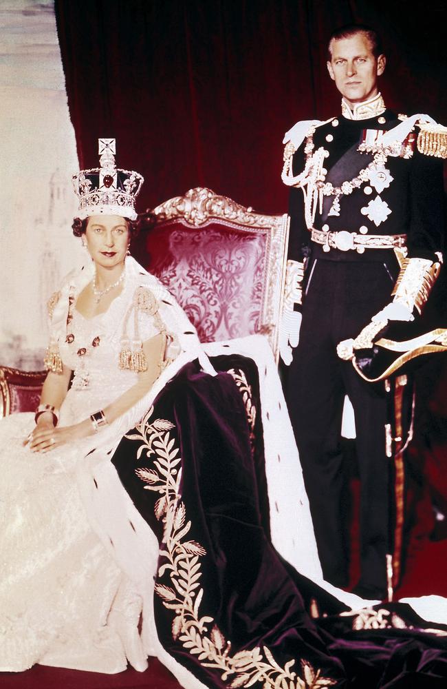 On the Queen's Coronation Day at Buckingham Palace. Picture: AFP