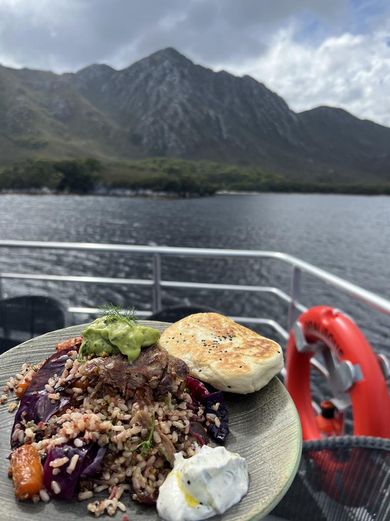 A chef on board the Odalisque III makes every meal an experience. Picture: Joanne Young