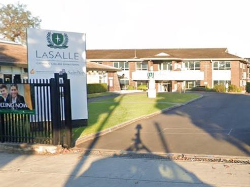 A 15-year-old was stabbed in the back and another stabbed in the thigh during a fight outside LaSalle Catholic College on Chapel St in Bankstown at the end of the school day on August 3. Picture: Google Maps