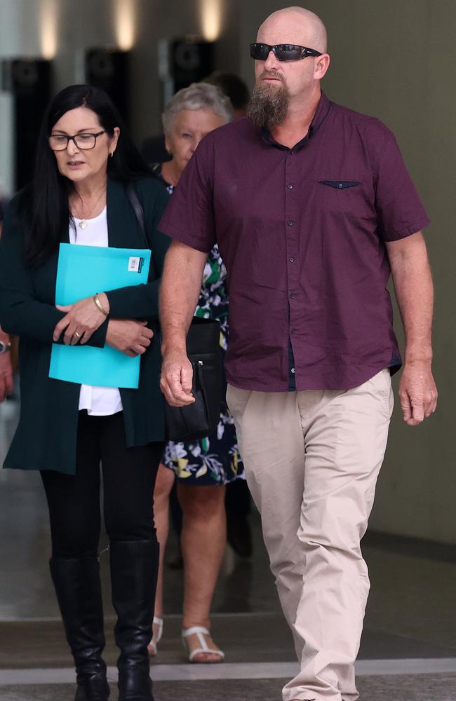 Michelle Liddle and Ben Beaumont leave Brisbane Supreme Court. Picture: Liam Kidston