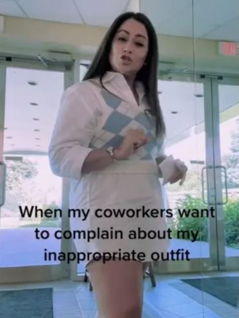 Inappropriate office outlet attire