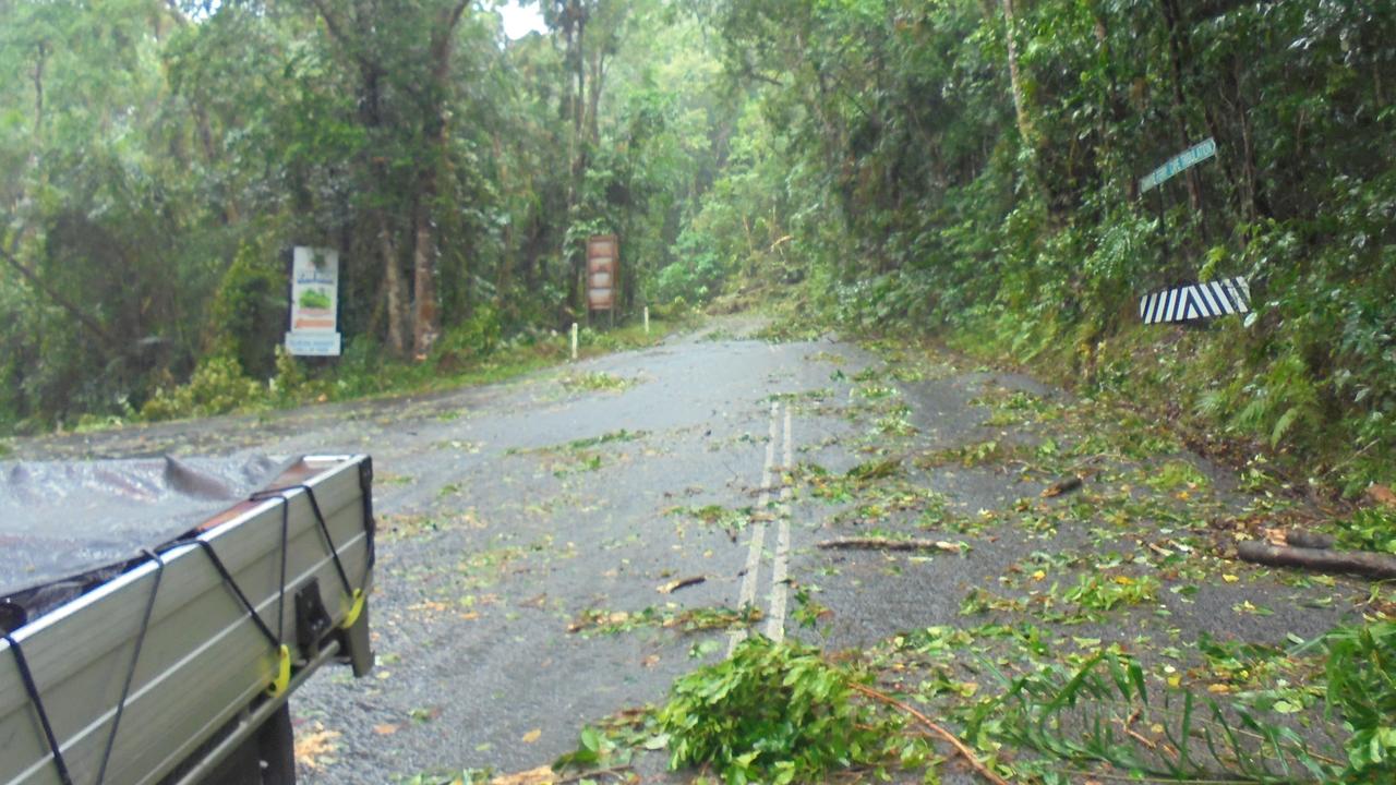 Due to safety concerns around debris left over from ex-tropical Cyclone Jasper, Queensland Parks and Wildlife Service have asked all members of the public to avoid viewing areas at Barron Falls, near Kuranda. Picture: Supplied.