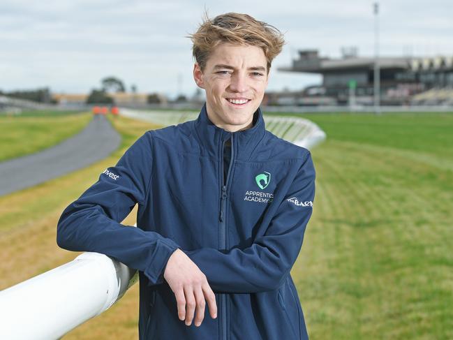 21/07/20 - Apprentice Academy SA member Ben Price at Morphettville race course. Picture: Tom Huntley