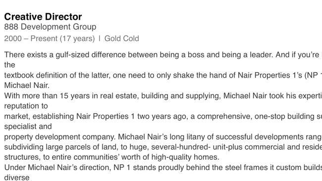 Matthew Michael Nair. Image from his Linkedin account.