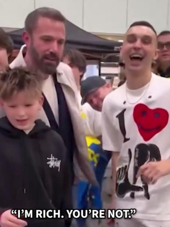 Ben Affleck responded to a viral video shutting down son's $9k request.