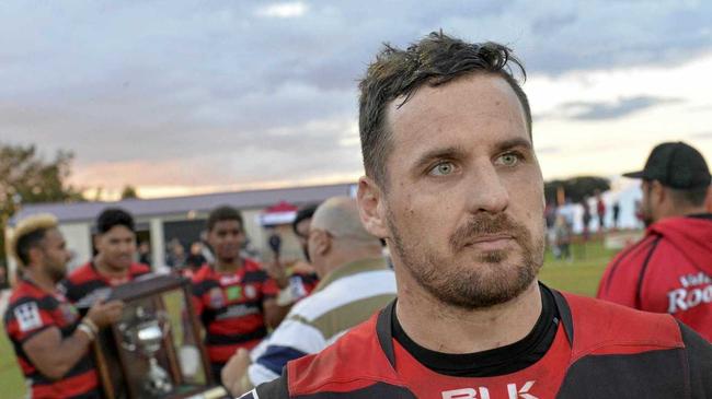 Brett Seymour of Valleys after defeating Dalby in TRL Madsen-Rasmussen Trophy rugby league at Herb Steinohrt Oval, Sunday, June 18, 2017. Picture: Kevin Farmer