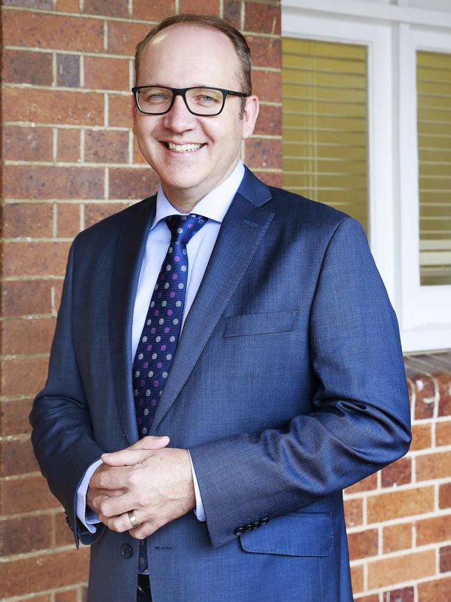 Clayfield College’s new principal Dr Andrew Cousins says the school has changed to an all-inclusive fee structure in 2022. Pic: AAP Image/Claudia Baxter