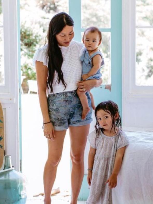 Kawa Sweeney, 3, with her mum Dee Tang from Newport and sister Rafa at home in Newport. Picture: Instagram