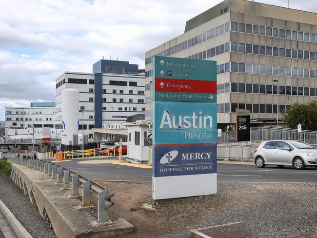 Police are investigating after threatening emails were sent to a several metropolitan public hospitals, including The Austin, on Thursday. Picture: Ian Currie