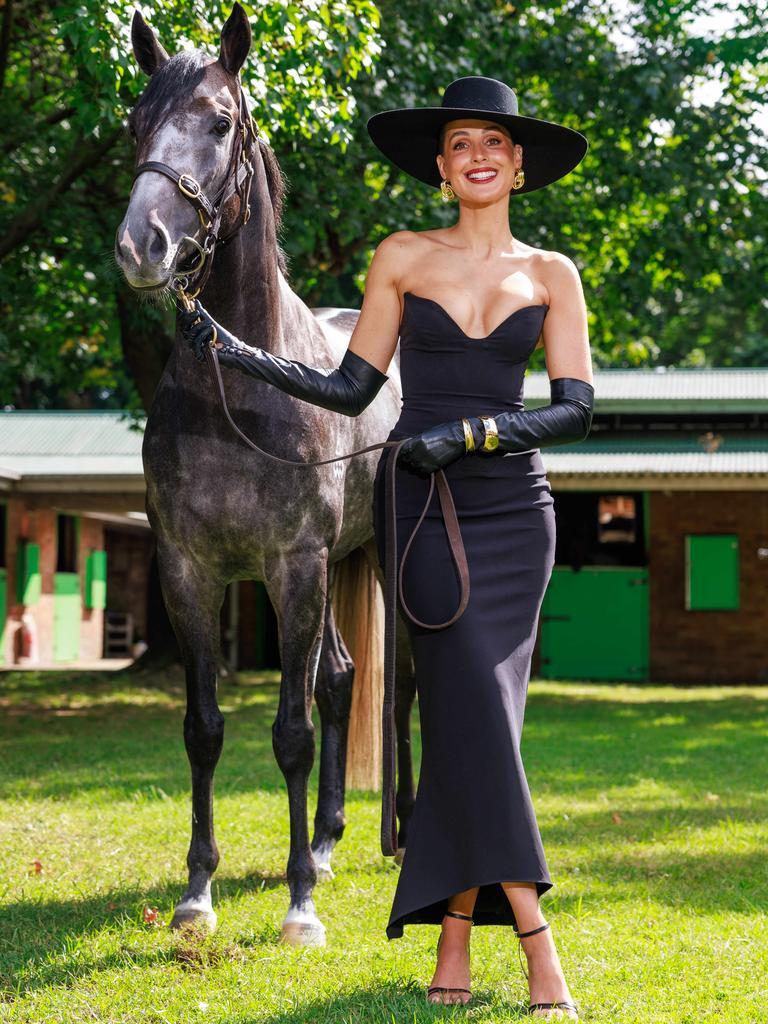 Laura Dundovic with Celestial Legend in April. Picture: Justin Lloyd