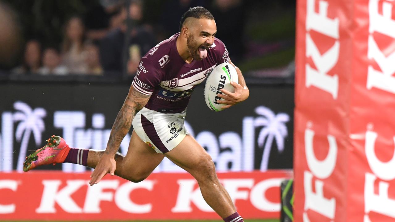 NRL 2021 RD22 Manly-Warringah Sea Eagles v Parramatta Eels - Dylan Walker, Try