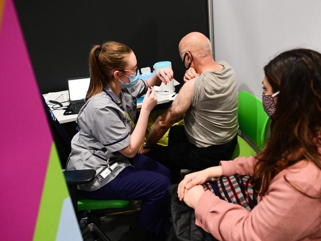 The state system to book the jab for kids is expected to reopen on Wednesday. Photo: Paul Ellis/ AFP