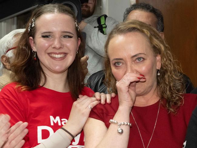 Mary Doyle after winning the Aston by election. Picture: Tony Gough