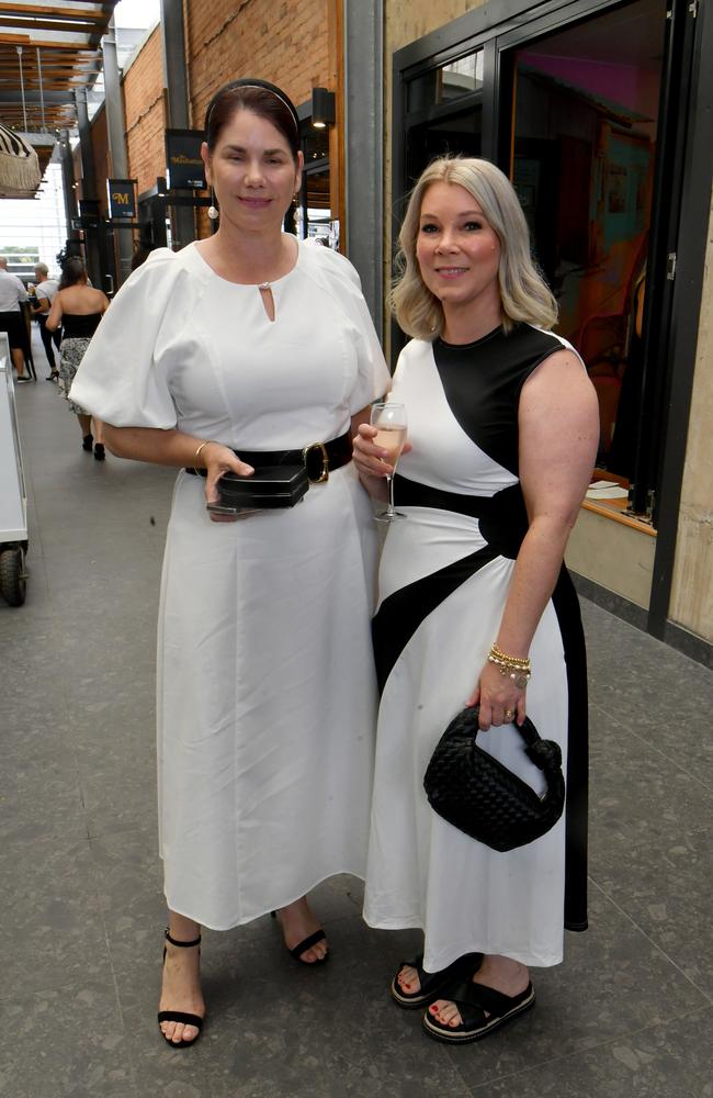 Derby Day celebrations at Flinders Lane. Monique Davies and Hayley Tronson. Picture: Evan Morgan