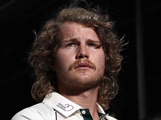 *APAC Sports Pictures of the Week - 2021, January 11* - SYDNEY, AUSTRALIA - JANUARY 05: Will Pucovski of Australia poses before an Australian nets session at the Sydney Cricket Ground on January 05, 2021 in Sydney, Australia. (Photo by Ryan Pierse/Getty Images)