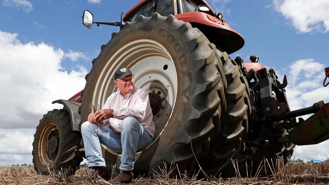 Upper Hunter farmer Chris Kemp says the rising cost of fuel will heavily impact profits at harvest time. Picture: Toby Zerna