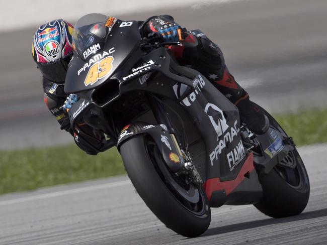 KUALA LUMPUR, MALAYSIA - JANUARY 30: Jack Miller of Australia and Octo Pramac Racing heads down a straight during the MotoGP test in Sepang at Sepang Circuit on January 30, 2018 in Kuala Lumpur, Malaysia. (Photo by Mirco Lazzari gp/Getty Images)